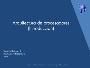Arquitectura de procesadores (Introducción)