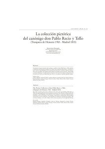 La colección pictórica del canónigo don Pablo Recio y Tello