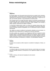 Notas metodológicas - Instituto Nacional de Estadistica.