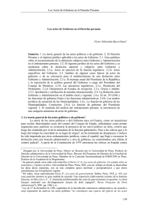 Los Actos de Gobierno en el Derecho Peruano 139 Los actos de