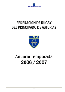 Anuario Temporada 2006 / 2007