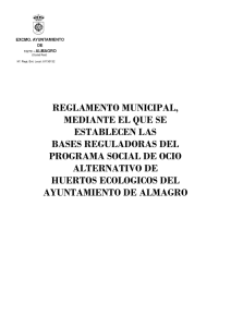 Reglamento - Ayuntamiento de Almagro