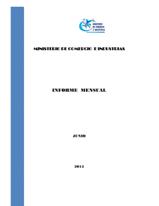 informe mensual - Ministerio de Comercio e Industrias