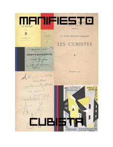 manifiesto cubista - Museo Vicente Huidobro