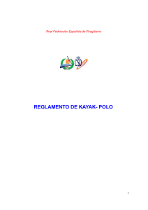reglamento de kayak- polo - Federación Española de Piragüismo