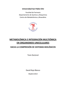 metabolómica e integración multiómica en