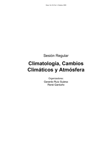 Climatología, Cambios Climáticos y Atmósfera