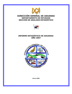 Informe Estadístico ADUANAS - 2007