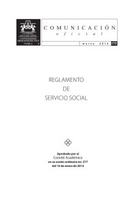 reglamento de servicio social - Universidad Iberoamericana Puebla