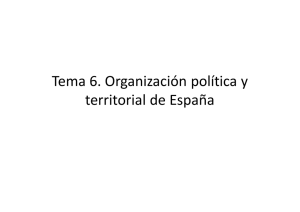 Organización política y territorial de España