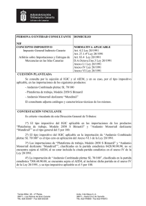 Consulta ANDAM-1 - Gobierno de Canarias