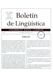 de Lingüística - Universidad Rafael Landívar