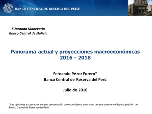 Diapositiva 1 - Banco Central de Bolivia