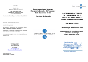 Problemas Actuales de la Empresa en el Derecho Mercantil y en el