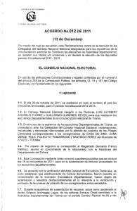 ACUERDO No.012 DE 2011 - Consejo Nacional Electoral