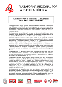 manifiesto Constitución PLAT REG ESCUELA PÚBLICA