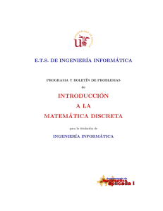 Boletín de Problemas - Departamento de Matemática Aplicada I