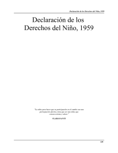 Declaración de los Derechos del Niño, 1959