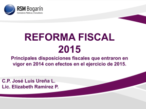 reforma fiscal 2015