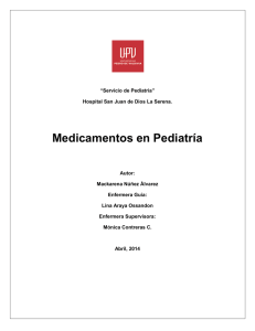 Medicamentos en Pediatría