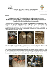 Informe 85 Exposición Ovinos Ayacucho