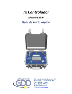 Tx Controlador - Instrumentation GDD
