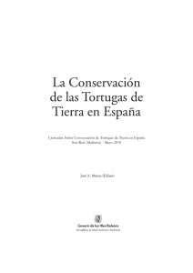 La Conservación de las Tortugas de Tierra en España