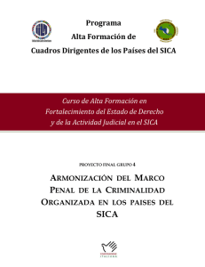Armonización del Marco Penal de la Criminalidad - IILA-SICA