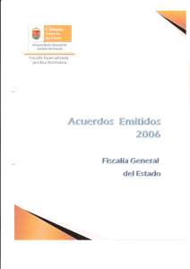 Acuerdo 05/2006 por el que se crea la fiscalía especializada para la