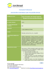 CFGS Educacion Infantil - Joan Maragall - Plataforma e