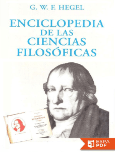 Enciclopedia de las Ciencias Fi - Georg Wilhelm Friedrich Hegel