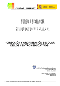 Dirección y organización escolar