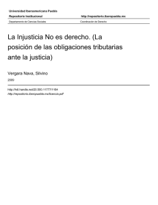 La Injusticia No es derecho. - Universidad Iberoamericana Puebla