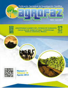 Descarga el número más reciente de la Revista "Agrofaz". - FAZ-UJED