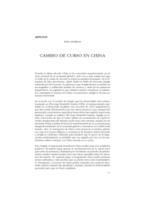 Cambio de rumbo en China, Joel Andreas