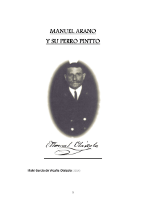 "Manuel Arano y su perro Pintto".