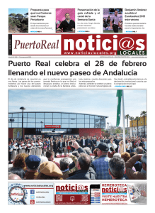 Puerto Real celebra el 28 de febrero llenando el nuevo paseo de