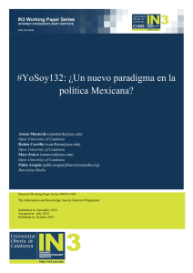 #YoSoy132: ¿Un nuevo paradigma en la política Mexicana?
