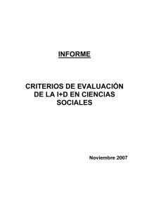 criterios de evaluación en Ciencias Sociales