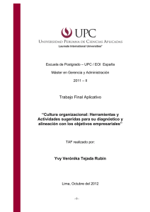 Cultura organizacional - Repositorio Académico UPC