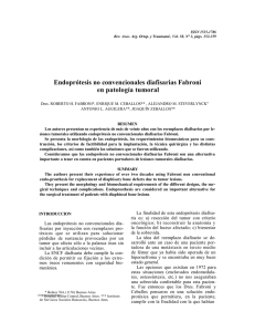 Endoprótesis no convencionales diafisarias Fabroni en patología