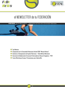 FEDE NEWS - Federación de Tenis de la Comunidad Valenciana