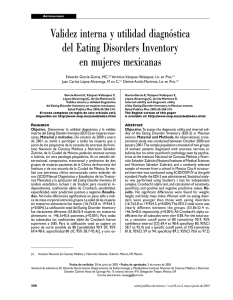 Validez interna y utilidad diagnóstica del Eating Disorders Inventory