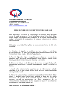 contrato de formación - Universitario Bilbao Rugby