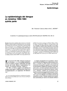 La epidemiología del dengue en América 1982