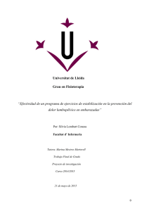 Universitat de Lleida Grau en Fisioterapia “Efectividad de un