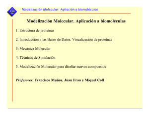 Modelización Molecular. Aplicación a biomoléculas
