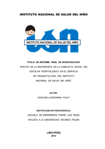 Informe Final CL-06-2013 - INSN Instituto Nacional de Salud