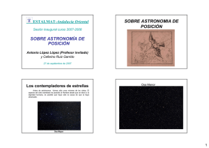 Astronomía de posición Antonio López (prof. Invitado) – Ceferino Ruiz