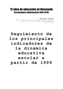 12 años de educación en Venezuela